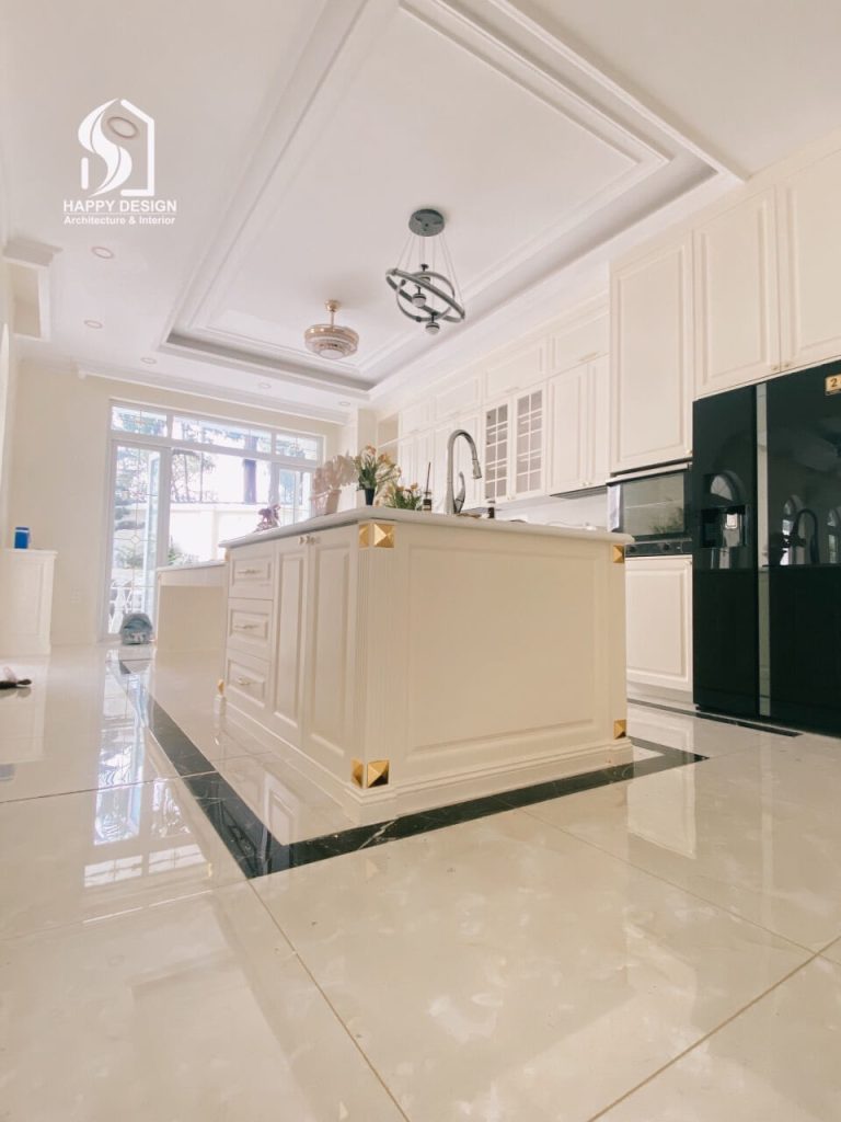 Hình ảnh thực tế sau hoàn thiện – công trình biệt thự Linh Trung do Happy Design trực tiếp thi công.